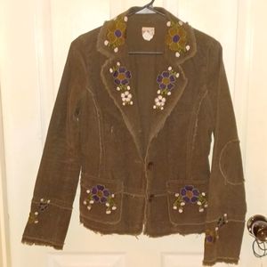 Green corduroy jacket